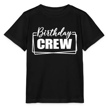 Birthday Crew Matching Group Birthday Party Outfit - Stanley/Stella MINI CREATOR Kids’ T-Shirt - black - Front - Mikhail (115cm)