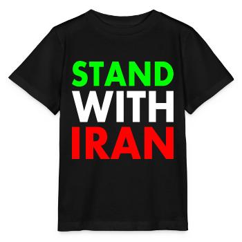 Stand with iran - Stanley/Stella MINI CREATOR Kids’ T-Shirt - black - Front - Mikhail (115cm)