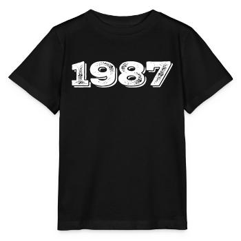 Geburtstagsgeschenk 1987 - 1987 - Stanley/Stella Kinder T-Shirt MINI CREATOR  - Schwarz - Vorne - Mikhail (115cm)