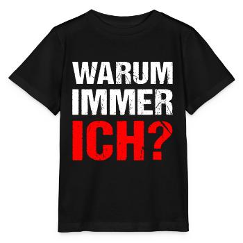 Warum immer ich? Warum - Stanley/Stella Kinder T-Shirt MINI CREATOR  - Schwarz - Vorne - Mikhail (115cm)