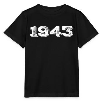Geburtstagsgeschenk 1943 - 1943 - Stanley/Stella Kinder T-Shirt MINI CREATOR  - Schwarz - Vorne - Mikhail (115cm)