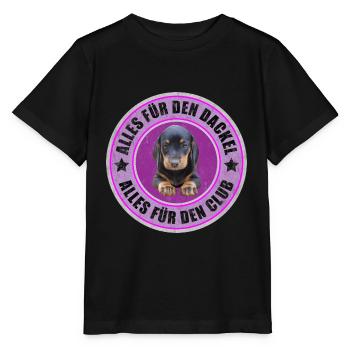 Dachshund - Dachshund - All for the Dachshund - Stanley/Stella MINI CREATOR Kids’ T-Shirt - black - Front - Mikhail (115cm)