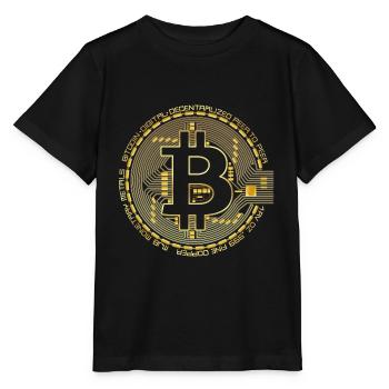 Bitcoin - Stanley/Stella MINI CREATOR Kids’ T-Shirt - black - Front - Mikhail (115cm)