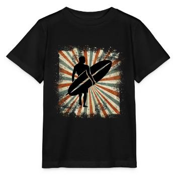 Surfing - T-shirt bio MINI CREATOR Stanley/Stella Enfant - noir - Devant - Mikhail (115cm)