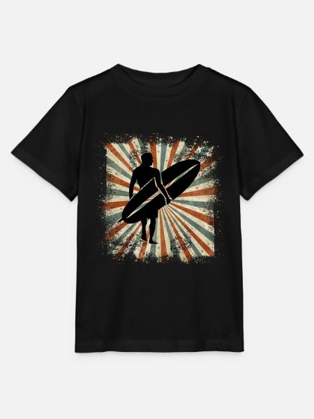 Surfing - Stanley/Stella Kinder T-Shirt MINI CREATOR - Schwarz