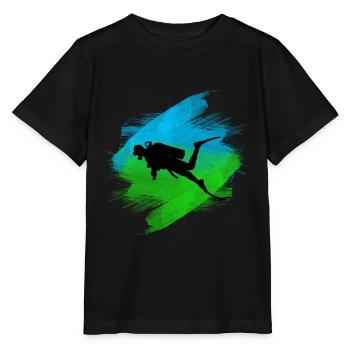 diver - Stanley/Stella MINI CREATOR Kids’ T-Shirt - black - Front - Mikhail (115cm)