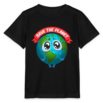 Save Planet Earth | Save planet earth - Stanley/Stella MINI CREATOR Kids’ T-Shirt - black - Front - Mikhail (115cm)