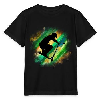 Freestyle Scooter - Stanley/Stella Kinder T-Shirt MINI CREATOR  - Schwarz - Vorne - Mikhail (115cm)