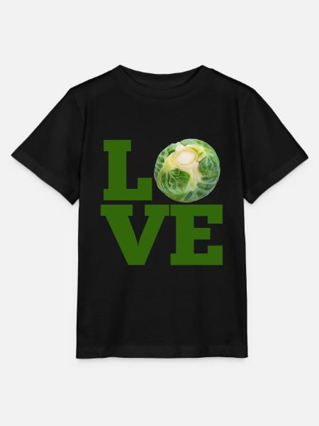 LOVE ROSENKOHL - LOVE BRUSSEL SPROUTS - Stanley/Stella Kinder T-Shirt MINI CREATOR  - Schwarz
