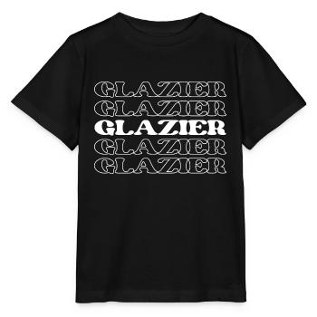 Glazier Glassworker Window Installer Window - Stanley/Stella MINI CREATOR Kids’ T-Shirt - black - Front - Mikhail (115cm)