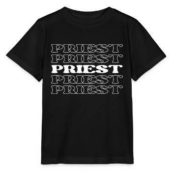 Prêtre Prêtre Ministre Pasteur Clerc Pasteur - T-shirt bio MINI CREATOR Stanley/Stella Enfant - noir - Devant - Mikhail (115cm)
