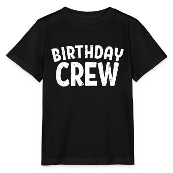 Birthday Crew Matching Group Birthday Party Outfit - Stanley/Stella MINI CREATOR Kids’ T-Shirt - black - Front - Mikhail (115cm)