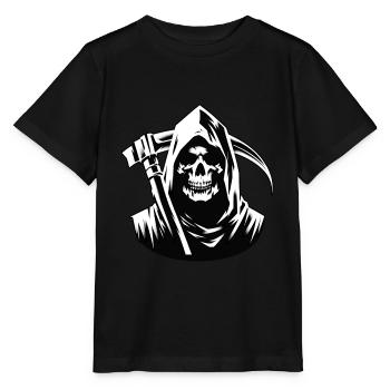 Étreinte de la Faucheuse - Monochrome - T-shirt bio MINI CREATOR Stanley/Stella Enfant - noir - Devant - Mikhail (115cm)