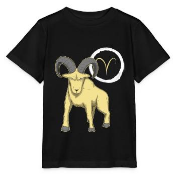 Sternzeichen Widder Aries - Stanley/Stella Kinder T-Shirt MINI CREATOR  - Schwarz - Vorne - Mikhail (115cm)
