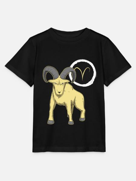 Sternzeichen Widder Aries - Stanley/Stella Kinder T-Shirt MINI CREATOR  - Schwarz