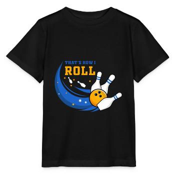 Bowling, bowling loves bowling, bowling bowlers - Stanley/Stella MINI CREATOR Kids’ T-Shirt - black - Front - Mikhail (115cm)