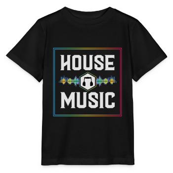 House music, House music Party, Rave, - Stanley/Stella Kinder T-Shirt MINI CREATOR  - Schwarz - Vorne - Mikhail (115cm)