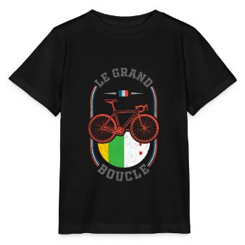 tour france, tour france tour radfahren, - Stanley/Stella Kinder T-Shirt MINI CREATOR  - Schwarz - Vorne - Mikhail (115cm)