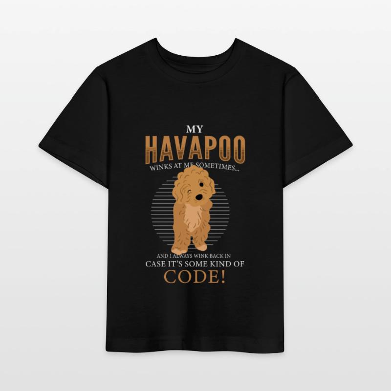 havapoo, havapoo poodle hybrid, havapoo humor, Stanley/Stella MINI CREATOR Kids’ T-Shirt