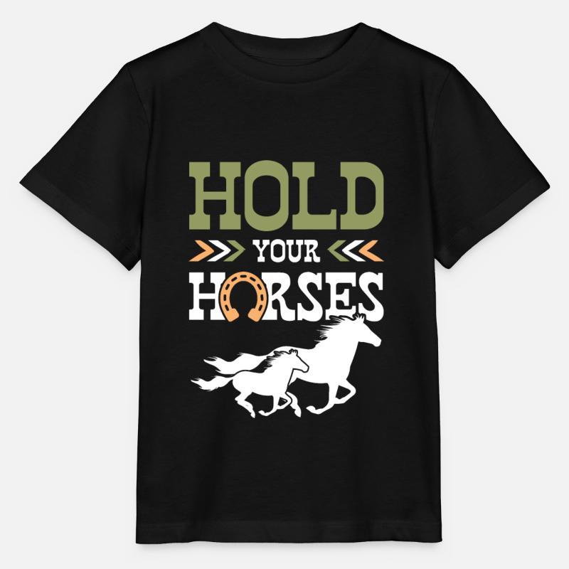 cheval cheval - T-shirt bio MINI CREATOR Stanley/Stella Enfant - noir