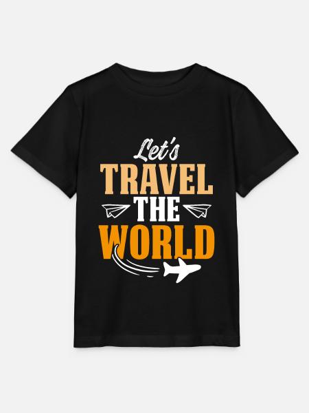 weltreise - Stanley/Stella Kinder T-Shirt MINI CREATOR - Schwarz
