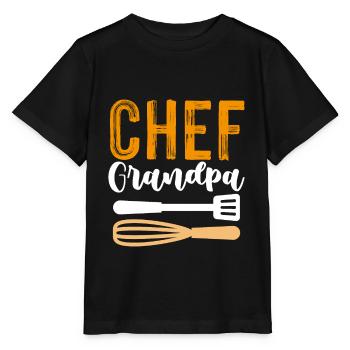 chef chef grandfather - Stanley/Stella MINI CREATOR Kids’ T-Shirt - black - Front - Mikhail (115cm)