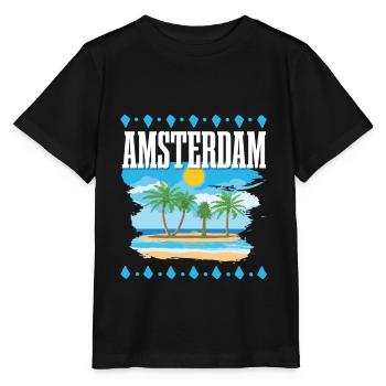Amsterdam - Stanley/Stella Kinder T-Shirt MINI CREATOR  - Schwarz - Vorne - Mikhail (115cm)