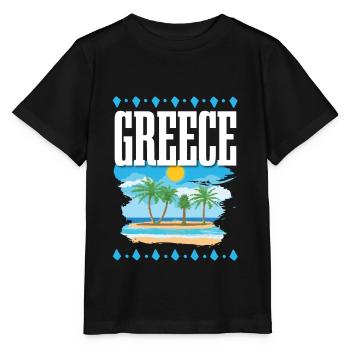Greece - Stanley/Stella MINI CREATOR Kids’ T-Shirt - black - Front - Mikhail (115cm)