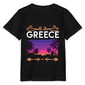 Greece - Stanley/Stella MINI CREATOR Kids’ T-Shirt - black - Front - Mikhail (115cm)