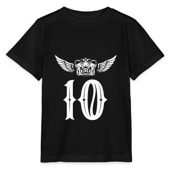 Couronne de 10 chiffres - T-shirt bio MINI CREATOR Stanley/Stella Enfant - noir - Devant - Mikhail (115cm)