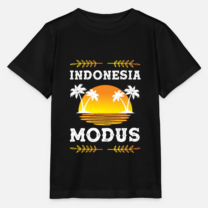Indonesia Modus - Stanley/Stella Kinder T-Shirt MINI CREATOR  - Schwarz