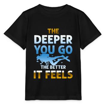 deep sea diving - Stanley/Stella MINI CREATOR Kids’ T-Shirt - black - Front - Mikhail (115cm)