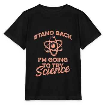 atome scientifique - T-shirt bio MINI CREATOR Stanley/Stella Enfant - noir - Devant - Mikhail (115cm)