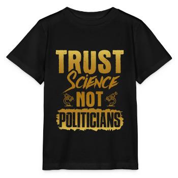trust science - Stanley/Stella MINI CREATOR Kids’ T-Shirt - black - Front - Mikhail (115cm)