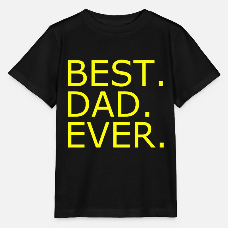 Best dad ever - Stanley/Stella Kinder T-Shirt MINI CREATOR - Schwarz