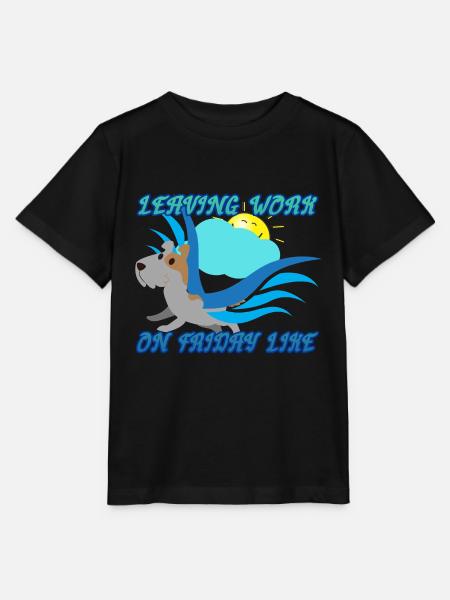 Verlassen der Arbeit - Stanley/Stella Kinder T-Shirt MINI CREATOR - Schwarz