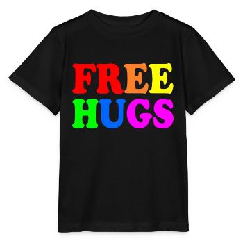 Free hugs - T-shirt bio MINI CREATOR Stanley/Stella Enfant - noir - Devant - Mikhail (115cm)