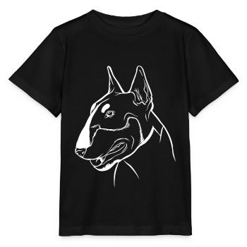 Bullterrier Besitzer Geschenk - Stanley/Stella Kinder T-Shirt MINI CREATOR  - Schwarz - Vorne - Mikhail (115cm)