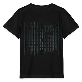 Stiefel in der Natur Landwirt ASCII - Stanley/Stella Kinder T-Shirt MINI CREATOR  - Schwarz - Vorne - Mikhail (115cm)