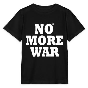 No more war - Stanley/Stella Kinder T-Shirt MINI CREATOR  - Schwarz - Vorne - Mikhail (115cm)