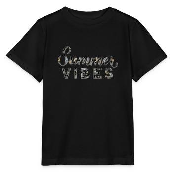 Summer Vibes Sommer Stimmung - Stanley/Stella Kinder T-Shirt MINI CREATOR  - Schwarz - Vorne - Mikhail (115cm)