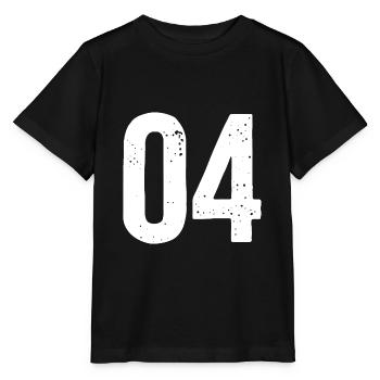 04 Numéros Blanc - T-shirt bio MINI CREATOR Stanley/Stella Enfant - noir - Devant - Mikhail (115cm)
