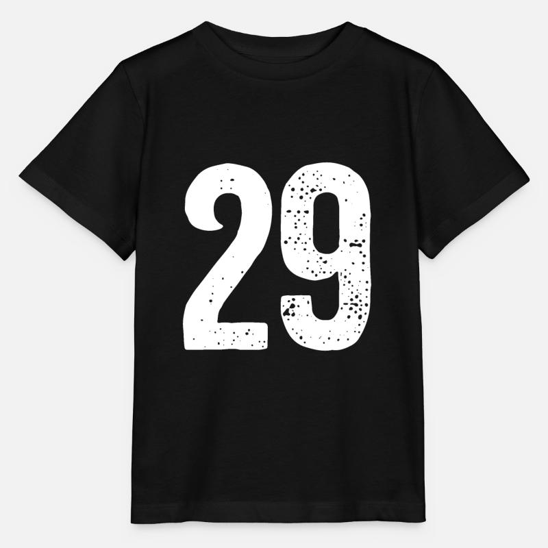29 Numbers White - Stanley/Stella MINI CREATOR Kids’ T-Shirt - black
