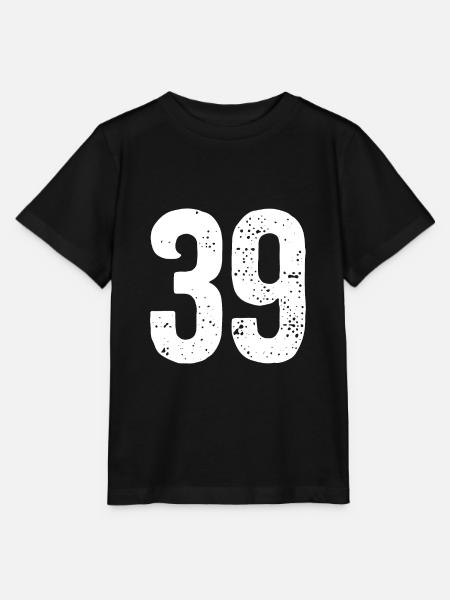 39 Zahlen Weiß - Stanley/Stella Kinder T-Shirt MINI CREATOR  - Schwarz
