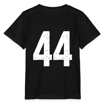44 Numéros Blanc - T-shirt bio MINI CREATOR Stanley/Stella Enfant - noir - Devant - Mikhail (115cm)