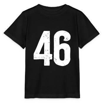 46 Numéros Blanc - T-shirt bio MINI CREATOR Stanley/Stella Enfant - noir - Devant - Mikhail (115cm)