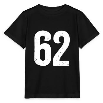 62 Zahlen Weiß - Stanley/Stella Kinder T-Shirt MINI CREATOR  - Schwarz - Vorne - Mikhail (115cm)