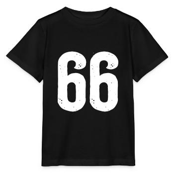 66 Zahlen Weiß - Stanley/Stella Kinder T-Shirt MINI CREATOR  - Schwarz - Vorne - Mikhail (115cm)