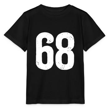 68 Zahlen Weiß - Stanley/Stella Kinder T-Shirt MINI CREATOR  - Schwarz - Vorne - Mikhail (115cm)