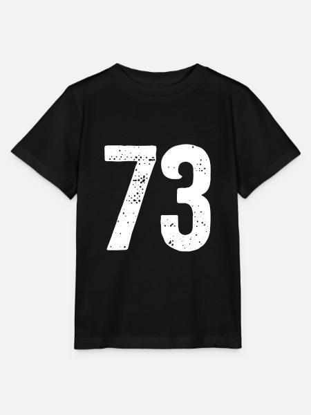 73 Zahlen Weiß - Stanley/Stella Kinder T-Shirt MINI CREATOR - Schwarz